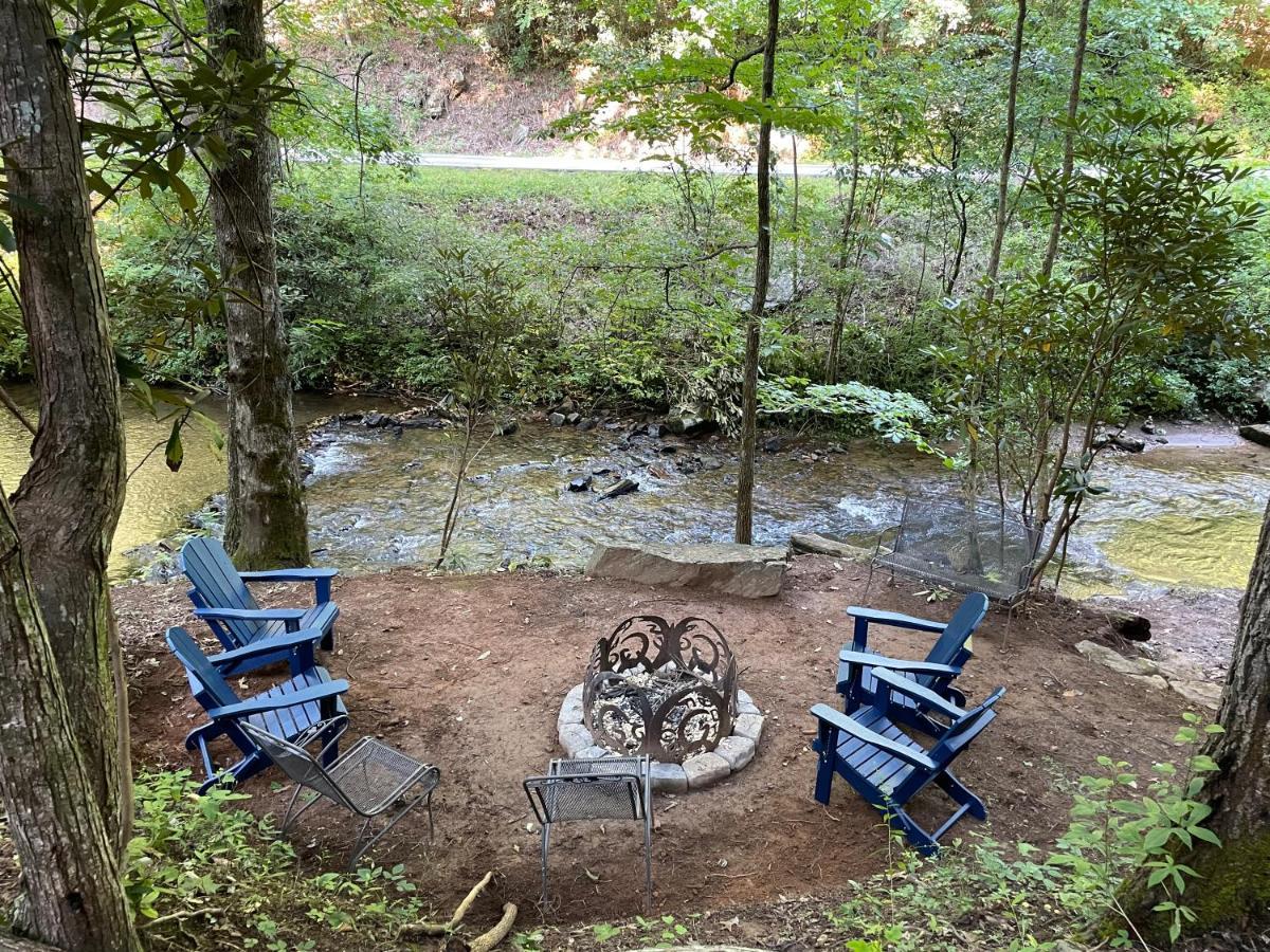 Cozy Creekfront Family Cabin-Pet Friendly -Gamerm-Hot Tub Hiawassee Kültér fotó